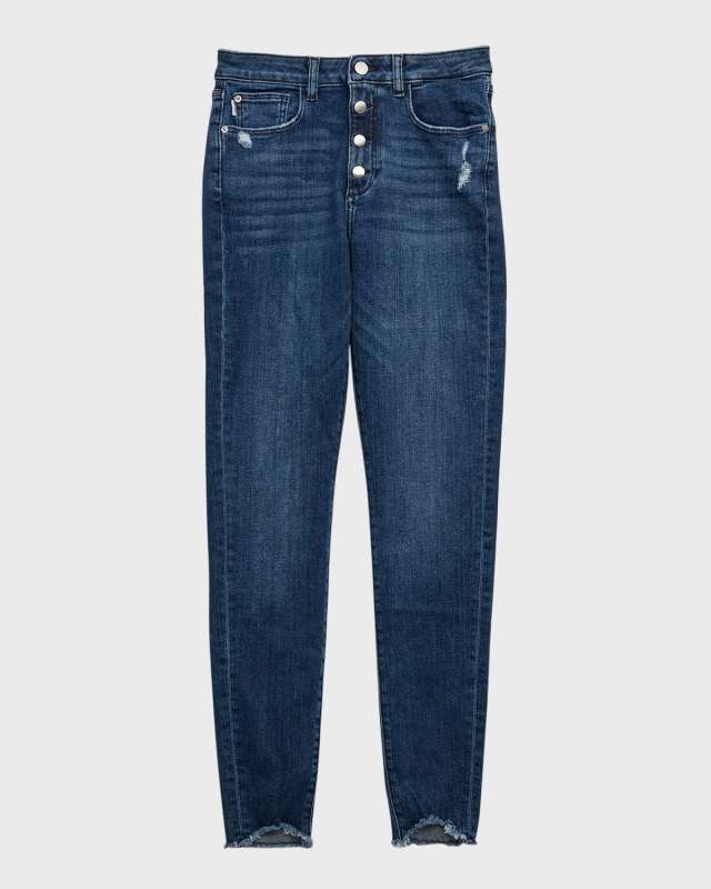 Girl's Chloe High-Rise Skinny Denim Jeans, Size 7-